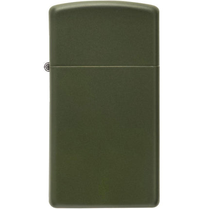 Zippo Lighter: Slim Green Matte | 1627