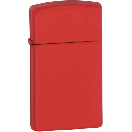 Zippo Lighter: Slim Red Matte | 1633