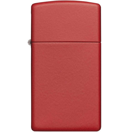 Zippo Lighter: Slim Red Matte | 1633