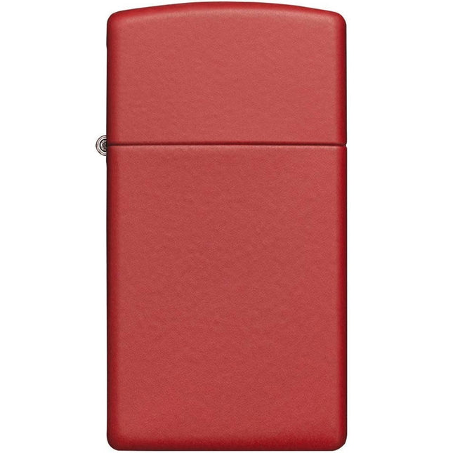 Zippo Lighter: Slim Red Matte | 1633