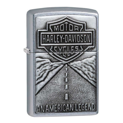 Zippo Lighter: Harley-Davidson® Bar and Shield on Street Chrome | 20229