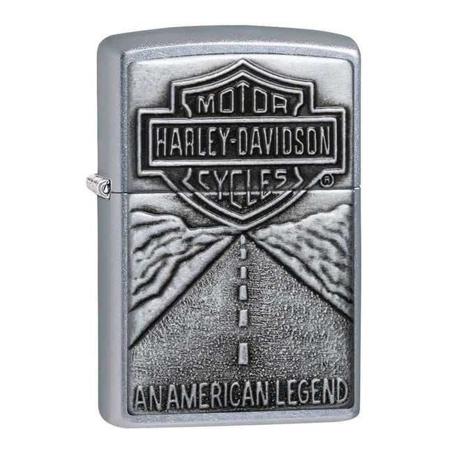 Zippo Lighter: Harley-Davidson® Bar and Shield on Street Chrome | 20229