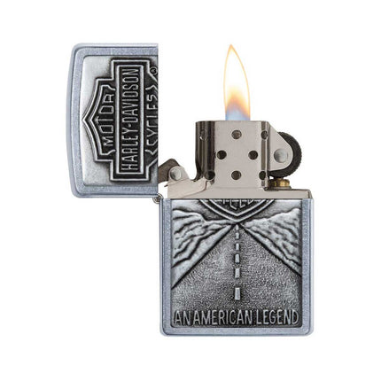 Zippo Lighter: Harley-Davidson® Bar and Shield on Street Chrome | 20229