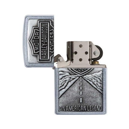 Zippo Lighter: Harley-Davidson® Bar and Shield on Street Chrome | 20229