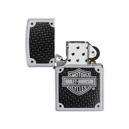 Zippo Lighter: Harley-Davidson® Bar and Shield Woven Carbon Fiber | 24025