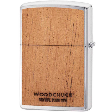 Zippo Lighter: Woodchuck USA American Flag Design and Wood | 29966