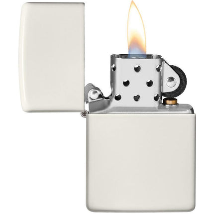 Zippo Lighter: Classic Glow-In-The-Dark White | 49193