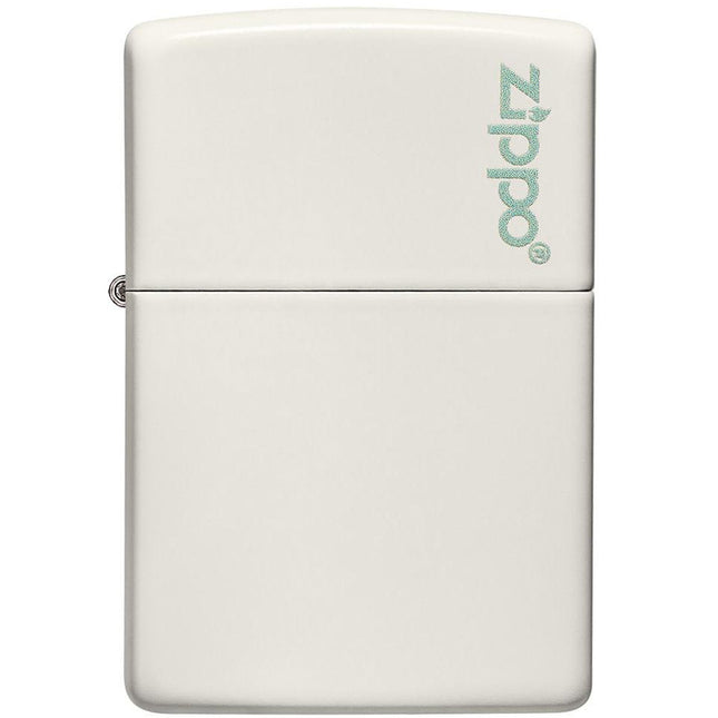 Zippo Lighter: Classic Glow-In-The-Dark White with Zippo Logo | 49193ZL