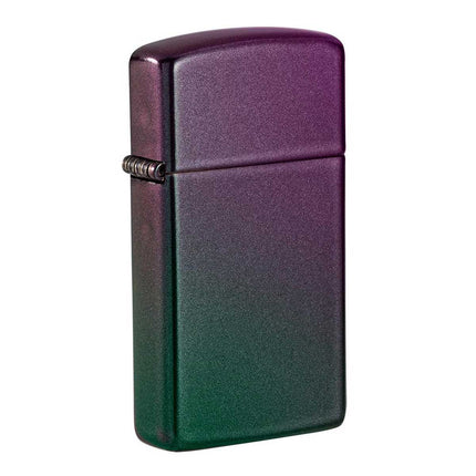 Zippo Windproof Lighter - Slim Iridescent Satin Finish Pocket Refillable | 49267