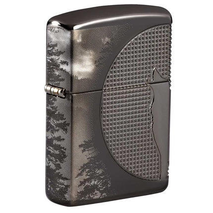 Zippo Lighter: Armor Wolf Design | 49353