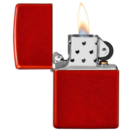 Zippo Lighter: Classic Metallic Red | 49475