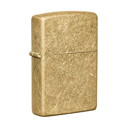 Zippo Lighter: Classic Tumbled Brass | 49477