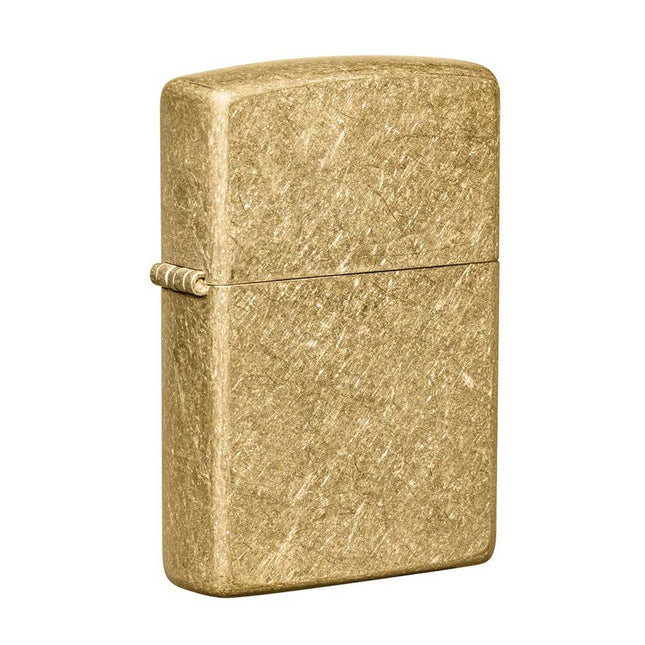 Zippo Lighter: Classic Tumbled Brass | 49477