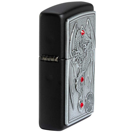Zippo Lighter: Anne Stokes Gothic Guardian Dragon Emblem Design | 49755