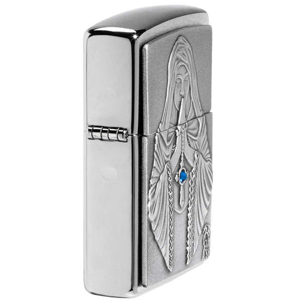Zippo Lighter: Anne Stokes Praying Woman Emblem Design | 49756