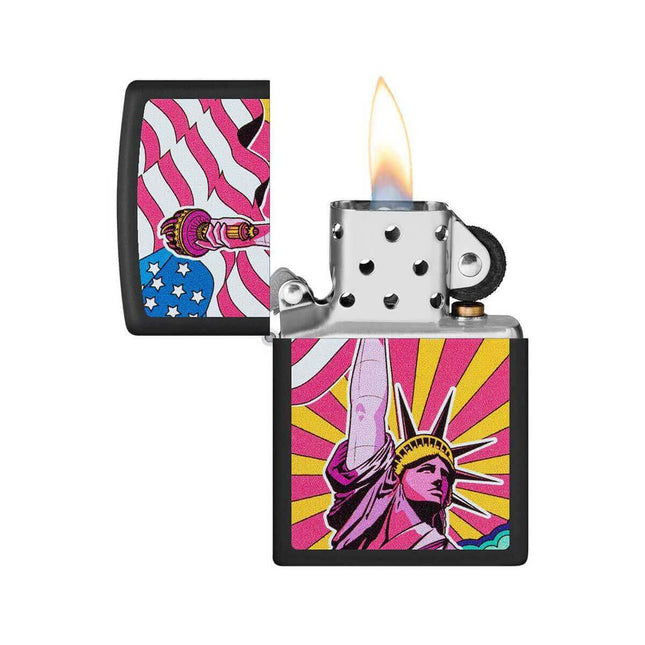 Zippo Lighter: Lady Liberty Design | 49784