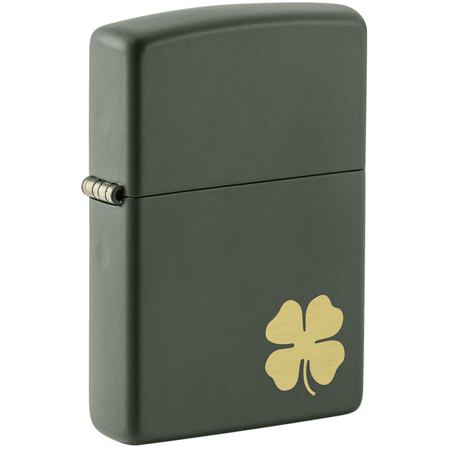 Zippo Lighter: Four Leaf Clover Design | 49796