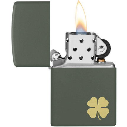 Zippo Lighter: Four Leaf Clover Design | 49796