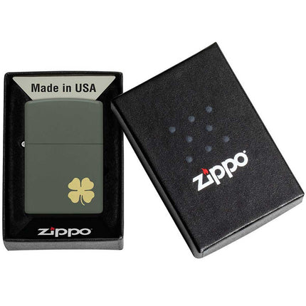 Zippo Lighter: Four Leaf Clover Design | 49796