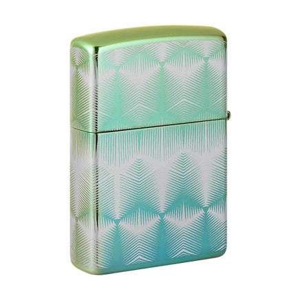 Zippo Lighter: Pattern Design High Polish Teal | 49813