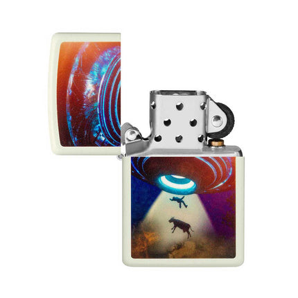Zippo Lighter: UFO Design Glow-in-the-Dark | 49838