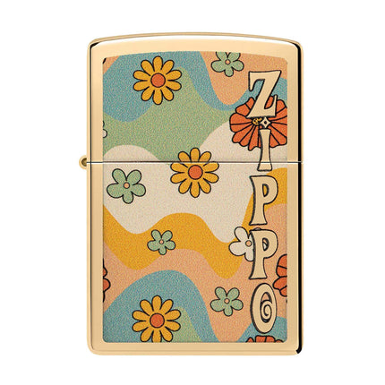 Zippo Lighter: Flower Power Design | 48503