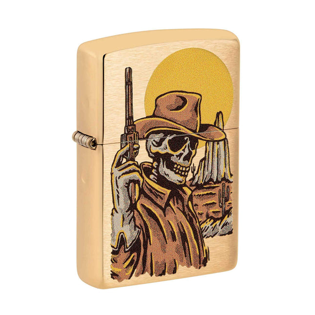 Zippo Lighter: Wild West Skeleton Design | 48519