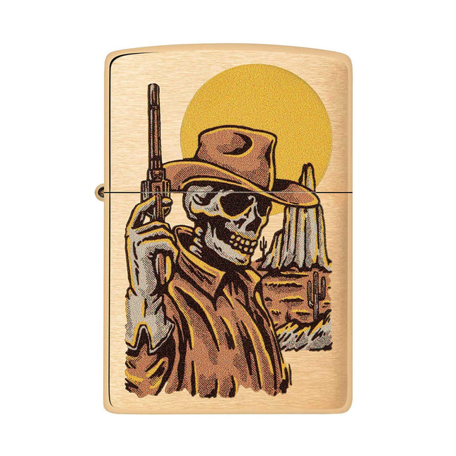 Zippo Lighter: Wild West Skeleton Design | 48519