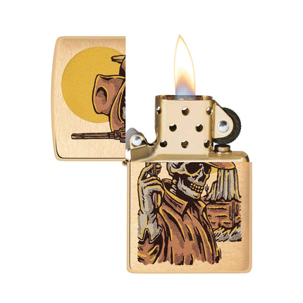 Zippo Lighter: Wild West Skeleton Design | 48519