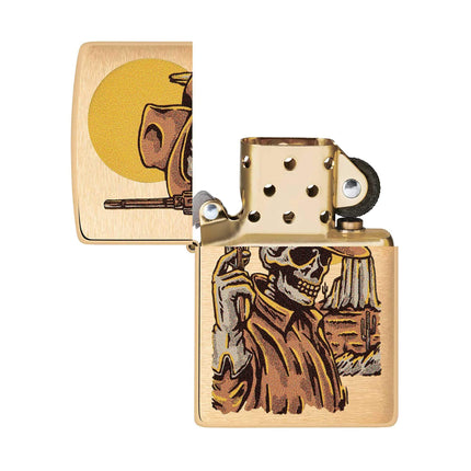 Zippo Lighter: Wild West Skeleton Design | 48519
