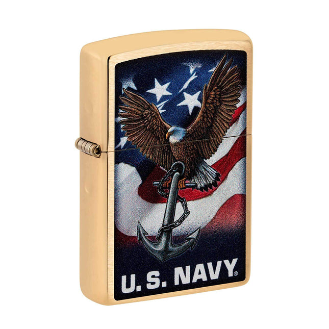 Zippo Lighter: U.S. Navy Eagle Anchor | 48549