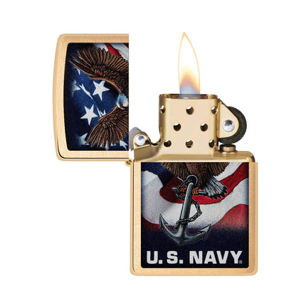 Zippo Lighter: U.S. Navy Eagle Anchor | 48549