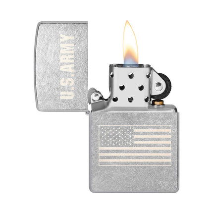 Zippo Lighter: U.S. Army and Flag | 48557