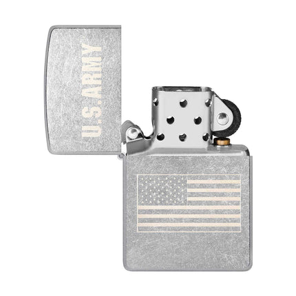 Zippo Lighter: U.S. Army and Flag | 48557