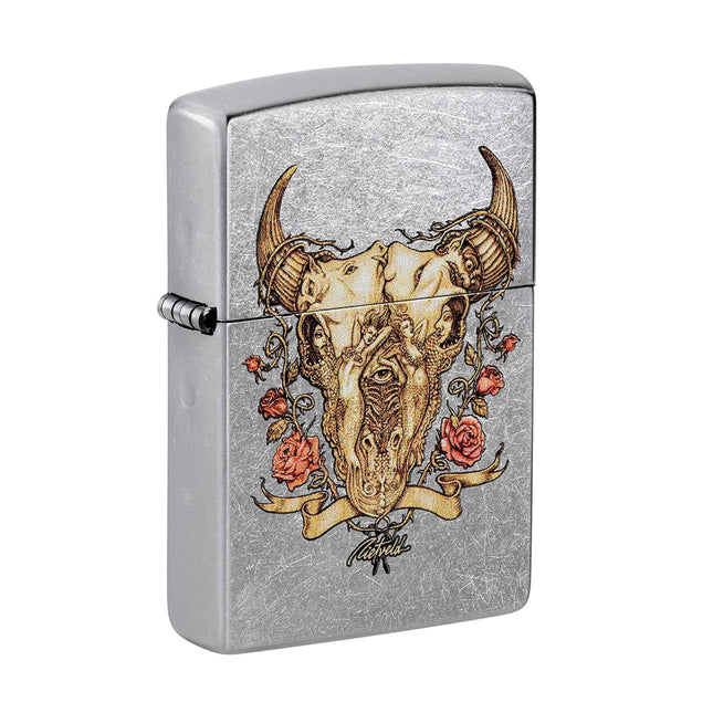Zippo Lighter: Rietveld Bull Skull | 48559