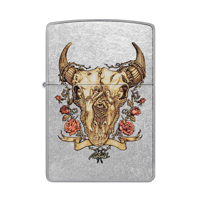 Zippo Lighter: Rietveld Bull Skull | 48559