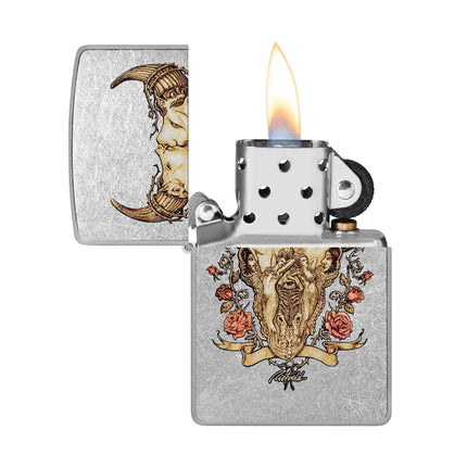 Zippo Lighter: Rietveld Bull Skull | 48559