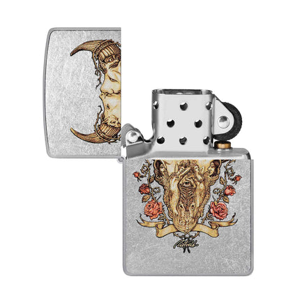 Zippo Lighter: Rietveld Bull Skull | 48559