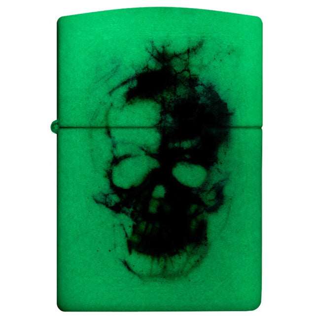 Zippo Lighter: Skull Design Glow In The Dark | 48563