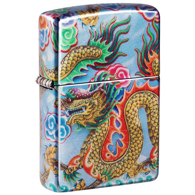 Zippo Lighter: Dragon Design 540° Fusion Color | 48575
