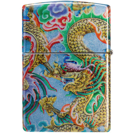 Zippo Lighter: Dragon Design 540° Fusion Color | 48575