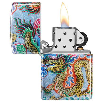 Zippo Lighter: Dragon Design 540° Fusion Color | 48575