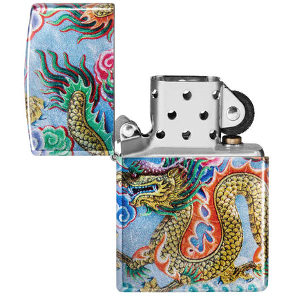 Zippo Lighter: Dragon Design 540° Fusion Color | 48575