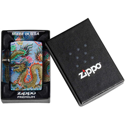 Zippo Lighter: Dragon Design 540° Fusion Color | 48575