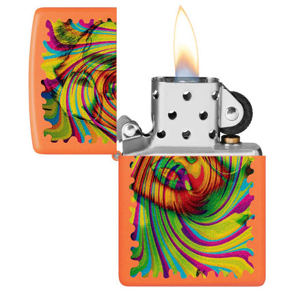 Zippo Lighter: Sunglass Woman Design Orange Matte Finish | 48580