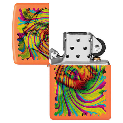 Zippo Lighter: Sunglass Woman Design Orange Matte Finish | 48580