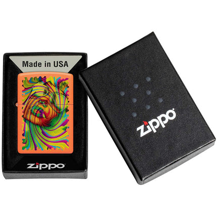 Zippo Lighter: Sunglass Woman Design Orange Matte Finish | 48580