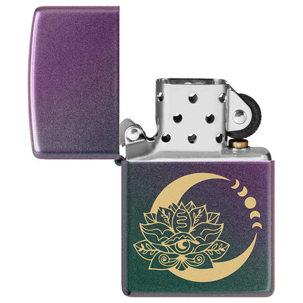 Zippo Lighter: Lotus Moon Design Iridescent | 48587