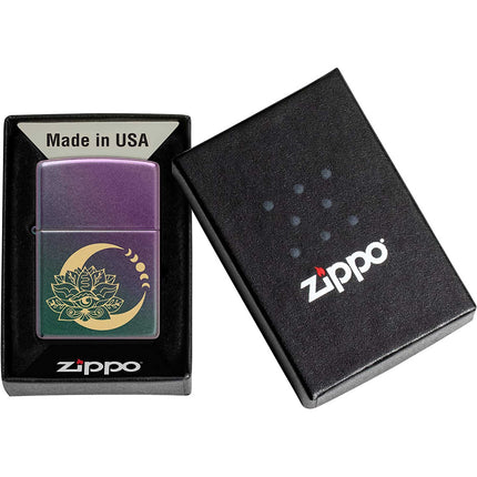 Zippo Lighter: Lotus Moon Design Iridescent | 48587