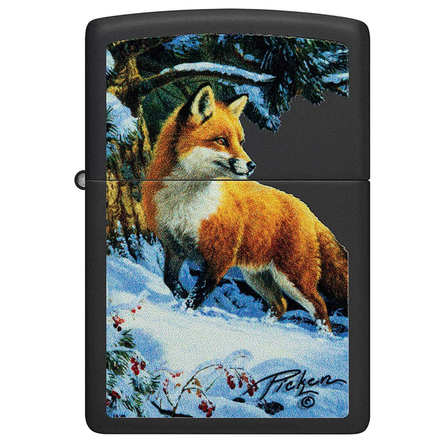 Zippo Lighter: Linda Pickens Fox Design | 48596